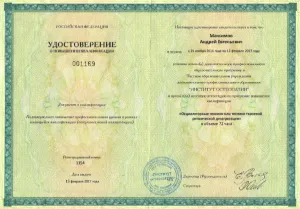 Диплом/сертифкат 6 Максимов Андрей Евгеньевич, диплом/сертифкат 6