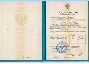 Плахов Андрей Николаевич, диплом/сертифкат 3