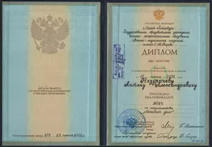Диплом/сертифкат 1 Ноздрачев Антон Александрович, диплом/сертифкат 1
