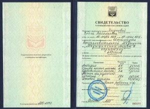Якупова Елена Васильевна, диплом/сертифкат 9