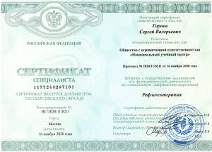 Горнов Сергей Валерьевич, диплом/сертифкат 6