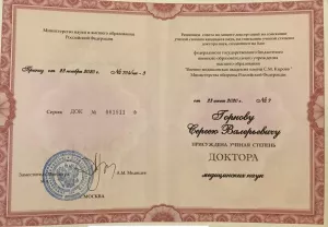 Горнов Сергей Валерьевич, диплом/сертифкат 12
