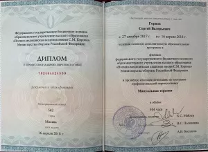 Горнов Сергей Валерьевич, диплом/сертифкат 16